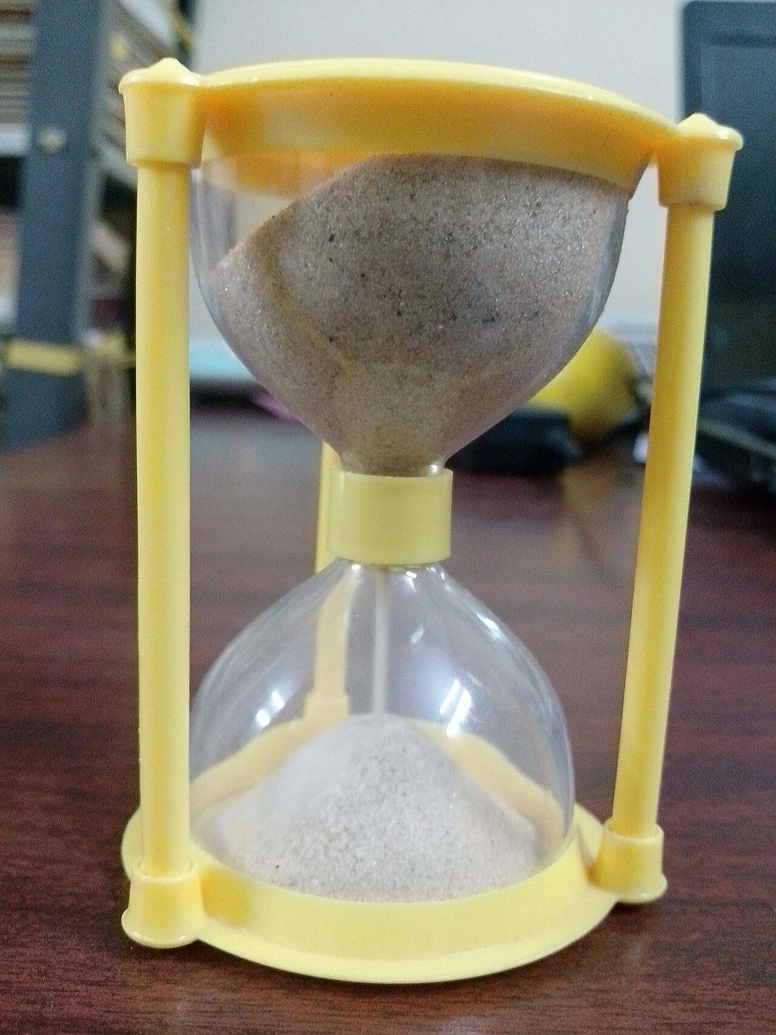 A sand clock