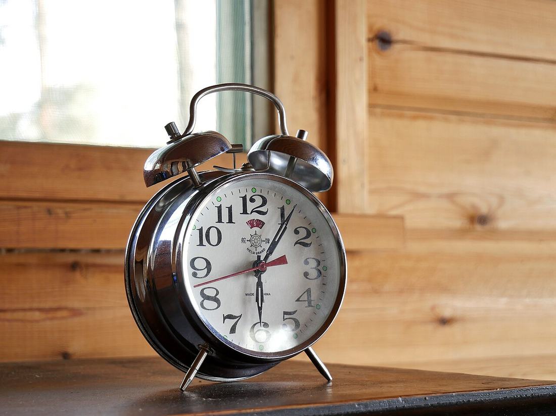 A classic alarm clock